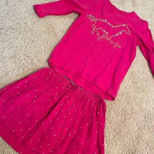 Girls Size 7 Sonoma Matching Skirt Set
